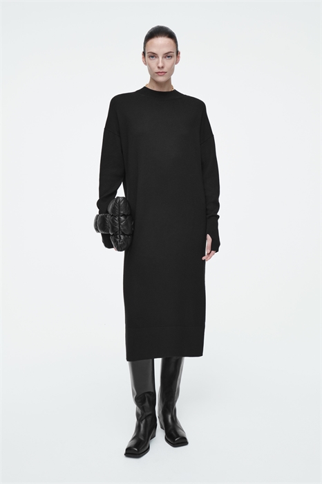 Платье-миди из мериносовой шерсти 1242285001 - Фото 13738580