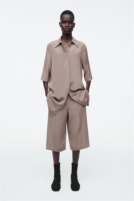 Длинные шорты из шёлка 1271475002 - Фото 13741439