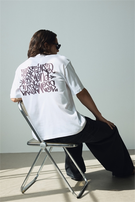 Футболка с принтом свободного кроя 0967955150 - Фото 13743288