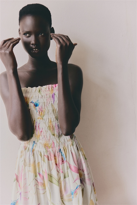 Платье на бретельках с лифом с дырочками 1275861004 - Фото 13745816