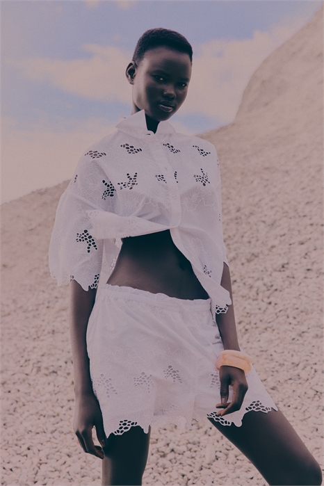 Рубашка с рисунком Broderie anglaise 1285387001 - Фото 13746006