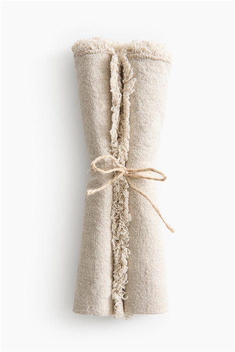 Салфетки из льняного бленда в упаковке по 2 штуки 1289351001 - Фото 13746161