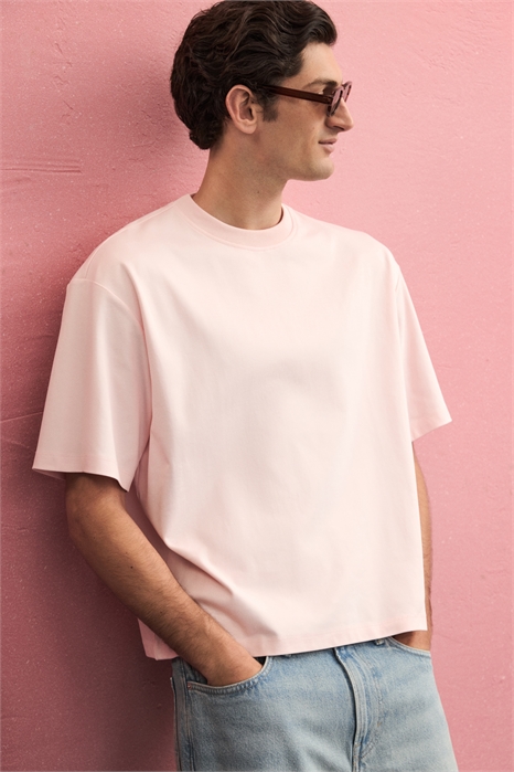 Футболка свободного кроя в стиле бокс 1295418004 - Фото 13746700