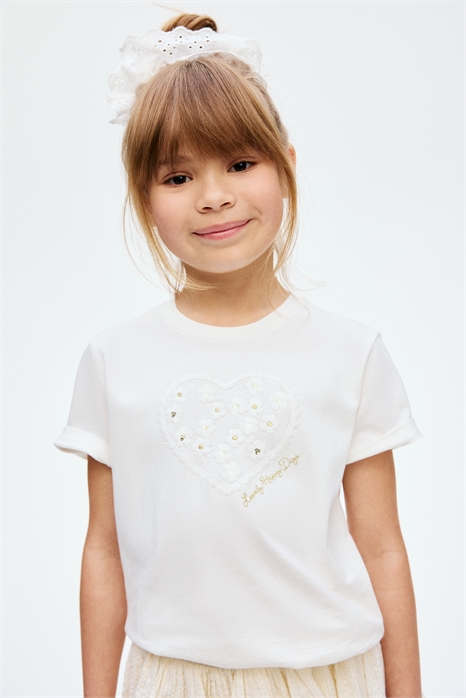 Футболка с узором из деталей 1302424001 - Фото 13746938