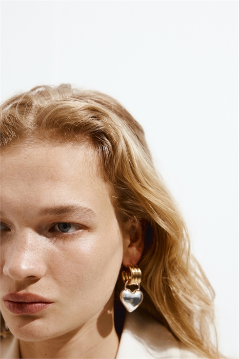 Двухцветные серьги с подвеской 1302858001 - Фото 13746967