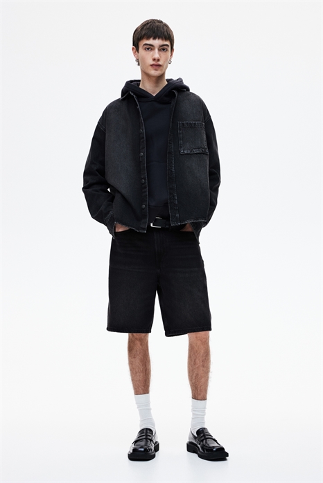 Расслабленные джинсовые шорты 1056769008 - Фото 13752912