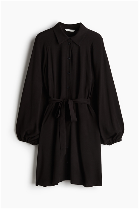 Платье-рубашка с воздушными рукавами 1241440001 - Фото 13753164