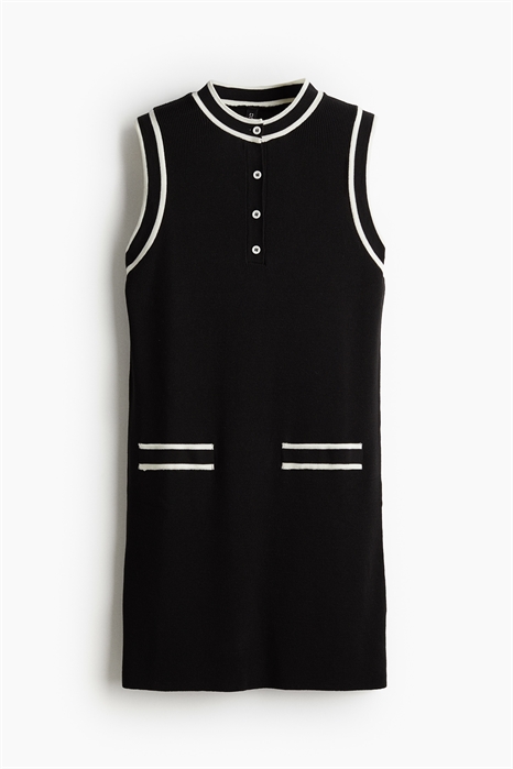 Платье из трикотажа в рубчик с пуговицами 1255386001 - Фото 13753180