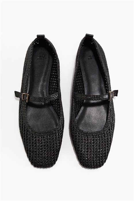 Плетеные балетки Mary Janes 1284117004 - Фото 13753472