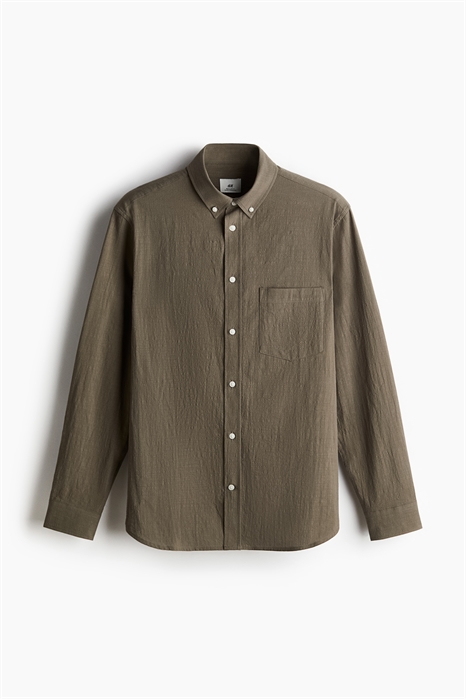 Текстурированная рубашка Regular Fit 1222525003 - Фото 13753515