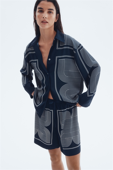 Шорты из саржи с завязками 1297054001 - Фото 13753880