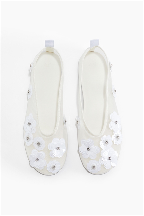 Балетки из сетки с аппликацией 1295470002 - Фото 13754251