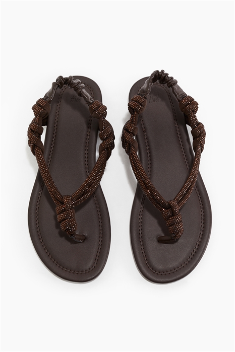 Сандалии, украшенные стразами 1284162002 - Фото 13754394