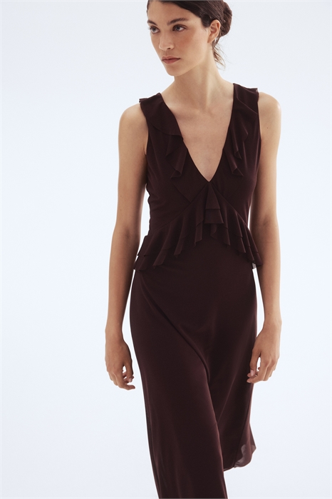 Платье с отделкой воланами 1309643002 - Фото 13754942