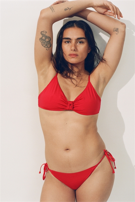 Бикини с отделкой узлом и мягкими вставками 1290525002 - Фото 13760491