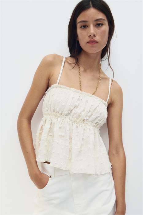 Топ из текстурированного джерси 1296671001 - Фото 13761121