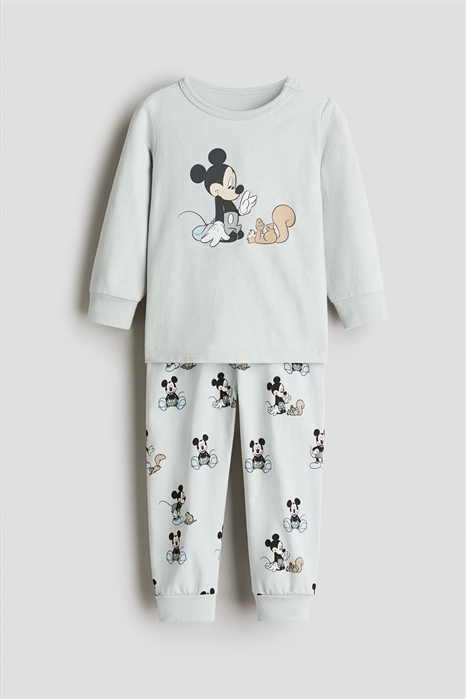 Пижама из хлопка с принтом 1085414027 - Фото 13763163