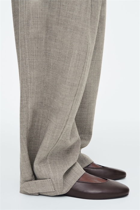 Кожаные балетки 1269050002 - Фото 13764152