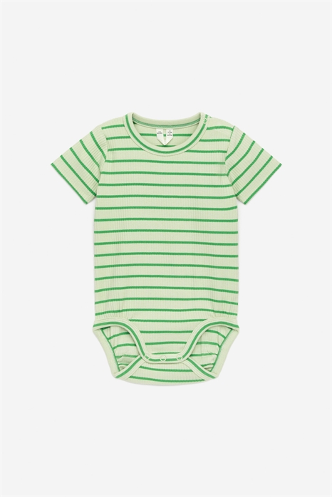 Хлопковый боди-комбинезон с короткими рукавами 1085272010 - Фото 13765134