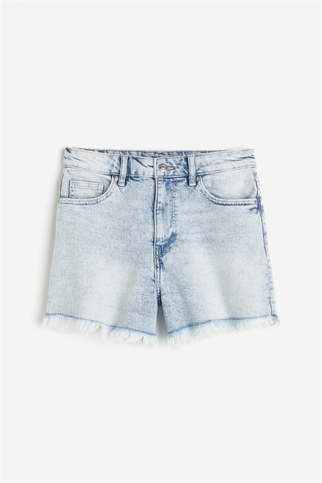 Джинсовые шорты с высокой талией 1144205008 - Фото 13765523