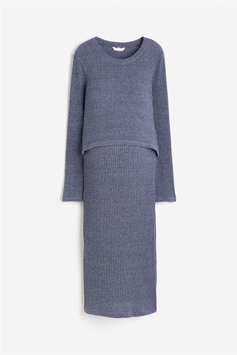 Комплект MAMA из 2 частей из рифленого трикотажа 1210010001 - Фото 13766289