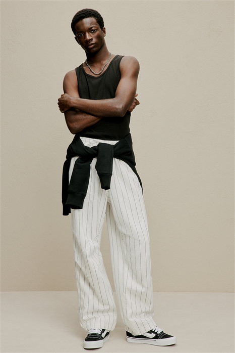 Свободные брюки из саржи 1225178003 - Фото 13766691