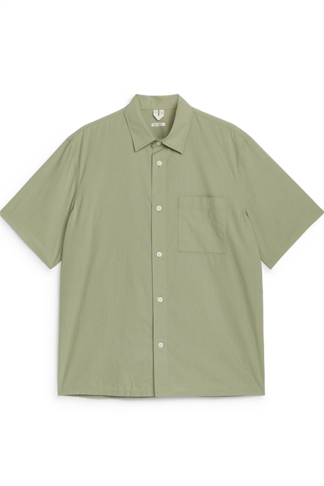 Расслабленная рубашка из поплина 1231930002 - Фото 13766954