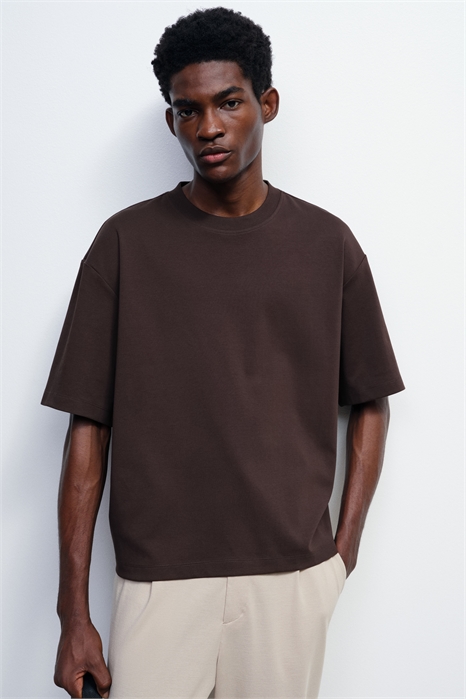 Футболка свободного кроя в стиле бокс 1291560003 - Фото 13768989