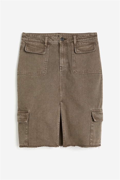 Джинсовая юбка-карго 1232251001 - Фото 13770349