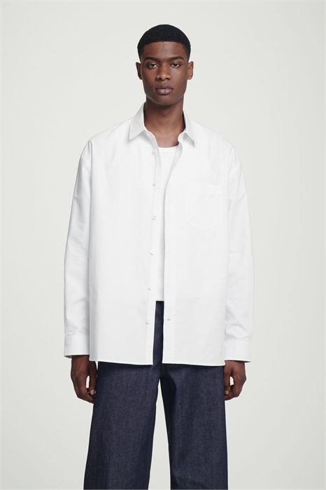 Оксфордская рубашка, оверсайз 1221020001 - Фото 13771732