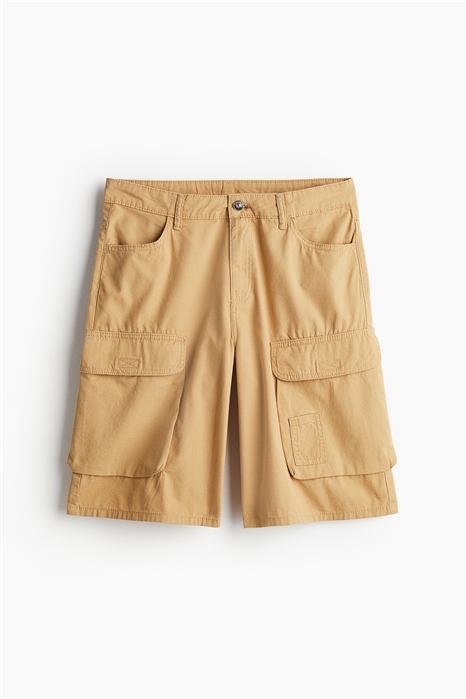 Холщовые шорты-карго 1227191004 - Фото 13773075