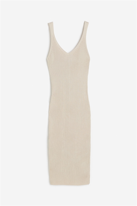 Платье-бодикон из трикотажа в рубчик 1130012001 - Фото 13776180