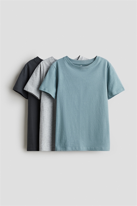 Футболки в упаковке по 3 штуки 0568593069 - Фото 13778588