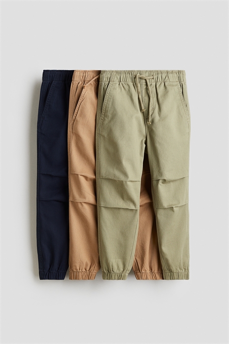 Хлопковые джоггеры в упаковке из 3 штук 1168049015 - Фото 13778822