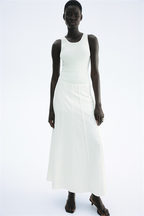 Расклешенная юбка из льняного бленда 1273984001 - Фото 13780791