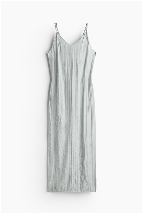 Платье из мятого атласа с кручеными деталями 1228872002 - Фото 13781333