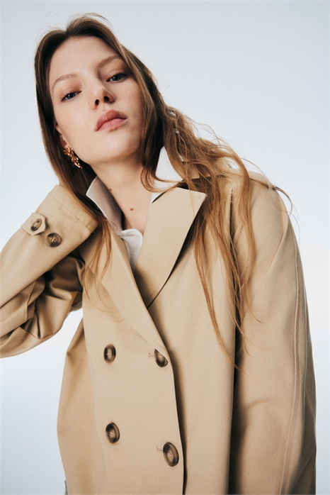 Короткий тренч 1259401001 - Фото 13781496