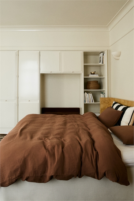 Муслиновое постельное белье для двуспальных/king-size кроватей 0888322048 - Фото 13782029