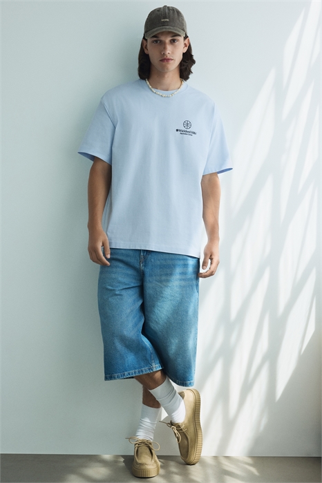 Футболка с принтом свободного кроя 0967955146 - Фото 13782628