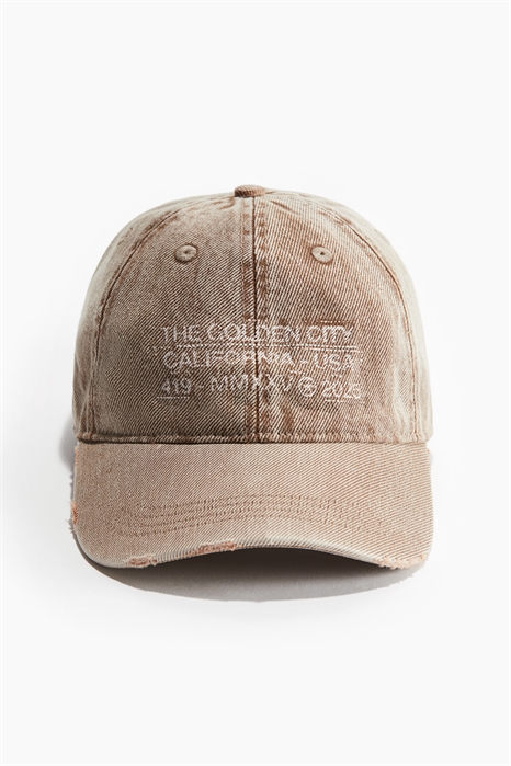 Хлопковая кепка с узором 1290961001 - Фото 13784519