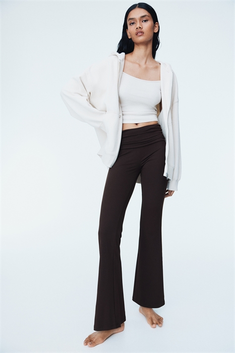 Брюки для йоги из микрофибры с начесом 1292715002 - Фото 13784709