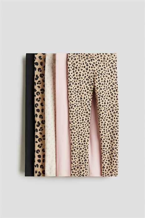 Хлопковые леггинсы в упаковке из 5 штук 1297244002 - Фото 13785189