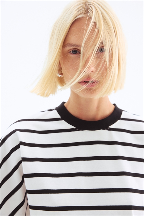 Хлопковая футболка с заниженной талией 1305532001 - Фото 13785555