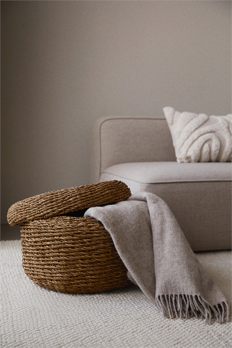 Очень большая корзина для хранения из сиграсса ручной работы 1252645001 - Фото 13786392