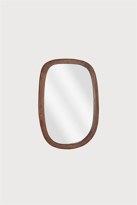 Асимметричное зеркало в деревянной раме 1160793001 - Фото 13787522