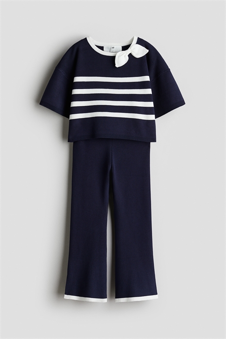 Трикотажный комплект из топа и брюк 1293015002 - Фото 13790506