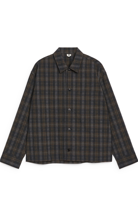 Куртка рубашка из смеси шерсти 1244697001 - Фото 13792210