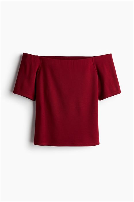 Топ из джерси с заниженными плечами 1236225005 - Фото 13793691