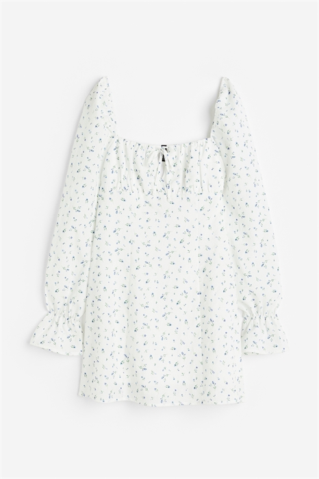 Платье из крепа с пышными рукавами 1137092001 - Фото 13796492