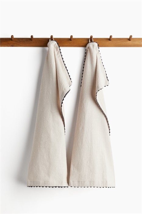 Чайные полотенца с гребешковыми краями в упаковке из 2 штук 1282738002 - Фото 13798672